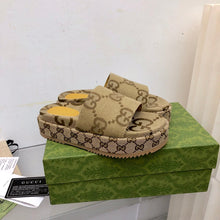 Carregar imagem no visualizador da galeria, Gucci Angelina Platform 55mm Sandal Camel