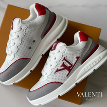 Carregar imagem no visualizador da galeria, Tênis New Louis Vuitton Branco/Vermelho
