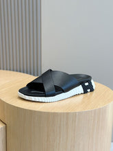 Cargar imagen en el visor de la galería, Hermes Sandalias Infra Black White