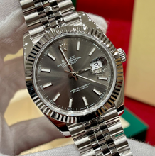 Carregar imagem no visualizador da galeria, Rolex Datejust 41mm Aço Inoxidável Mostrador De Ardósia Jubilee "Super C"