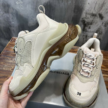 Carregar imagem no visualizador da galeria, Balenciaga Triple S Off white Sola transparente