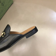 Carregar imagem no visualizador da galeria, Gucci Princetown Slipper Black Leather