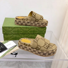 Carregar imagem no visualizador da galeria, Gucci Angelina Platform 55mm Sandal Camel