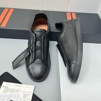 Carregar imagem no visualizador da galeria, Tênis Zegna Triple Stitch All Black