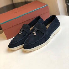 Carregar imagem no visualizador da galeria, Mocassim Loro Piana Summer Cad Midnight Blue