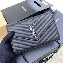 Carregar imagem no visualizador da galeria, Saint Laurent Should Bag all black
