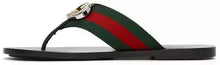 Carregar imagem no visualizador da galeria, GUCCI Red &amp; Green Kika Thong Sandals
