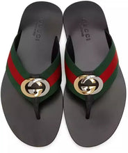 Carregar imagem no visualizador da galeria, GUCCI Red &amp; Green Kika Thong Sandals
