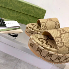 Carregar imagem no visualizador da galeria, Gucci Angelina Platform 55mm Sandal Camel

