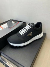 Carregar imagem no visualizador da galeria, Prada PRAX 01 Sneakers Re-Nylon Brushed Leather Black White
