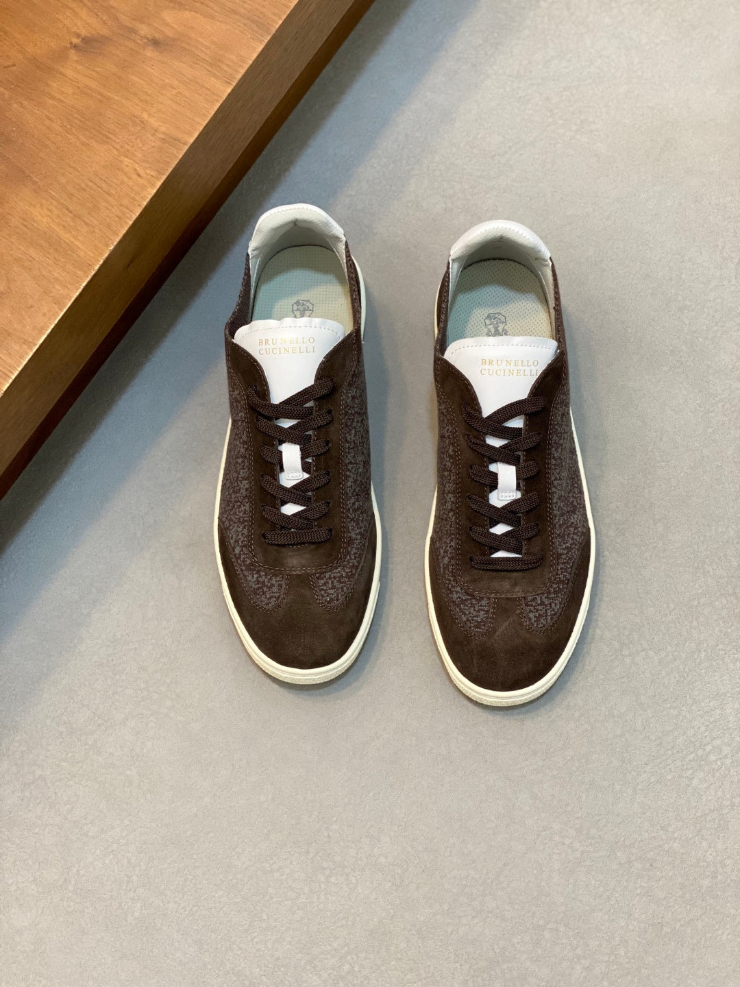 Tênis Brunello Cucinelli Brown Granite