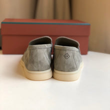 Carregar imagem no visualizador da galeria, Mocassim Loro Piana Summer Charms Cinza
