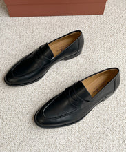 Carregar imagem no visualizador da galeria, Sergio Loafer Loro Piana Calfskin Black
