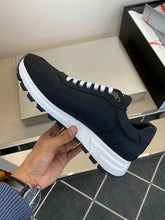 Carregar imagem no visualizador da galeria, Prada PRAX 01 Sneakers Re-Nylon Brushed Leather Black White
