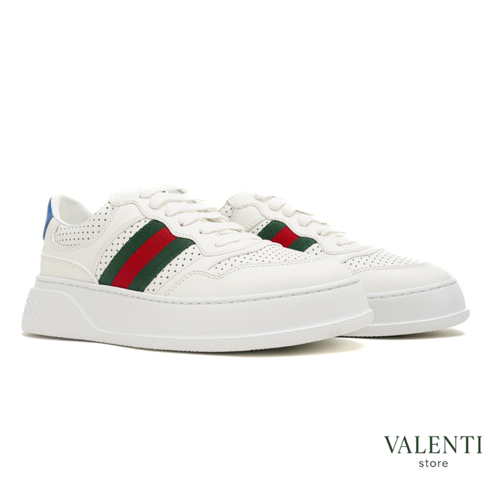 Zapatillas deportivas gruesas Gucci Blanco/Franja