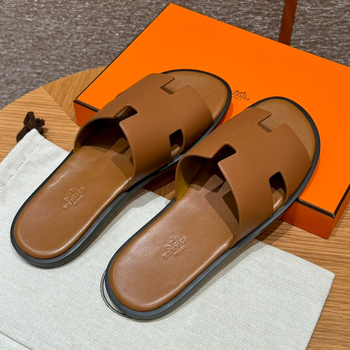 Sandália "Izmir" Hermes Black Marrom