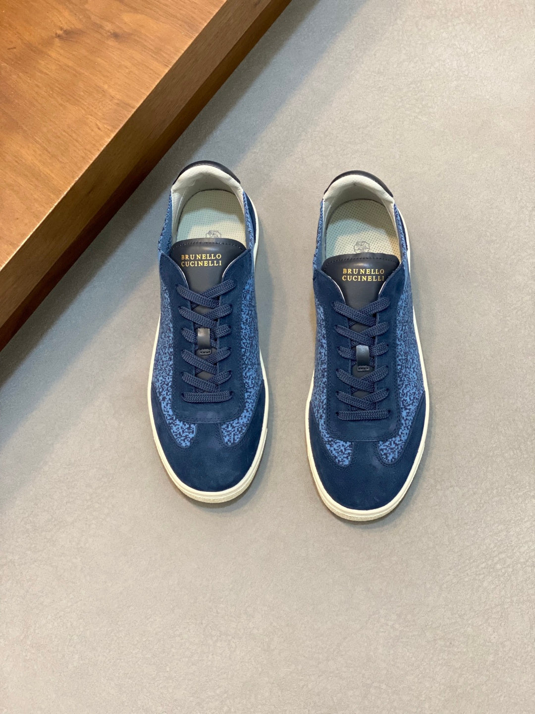 Tênis Brunello Cucinelli Pixel Navy