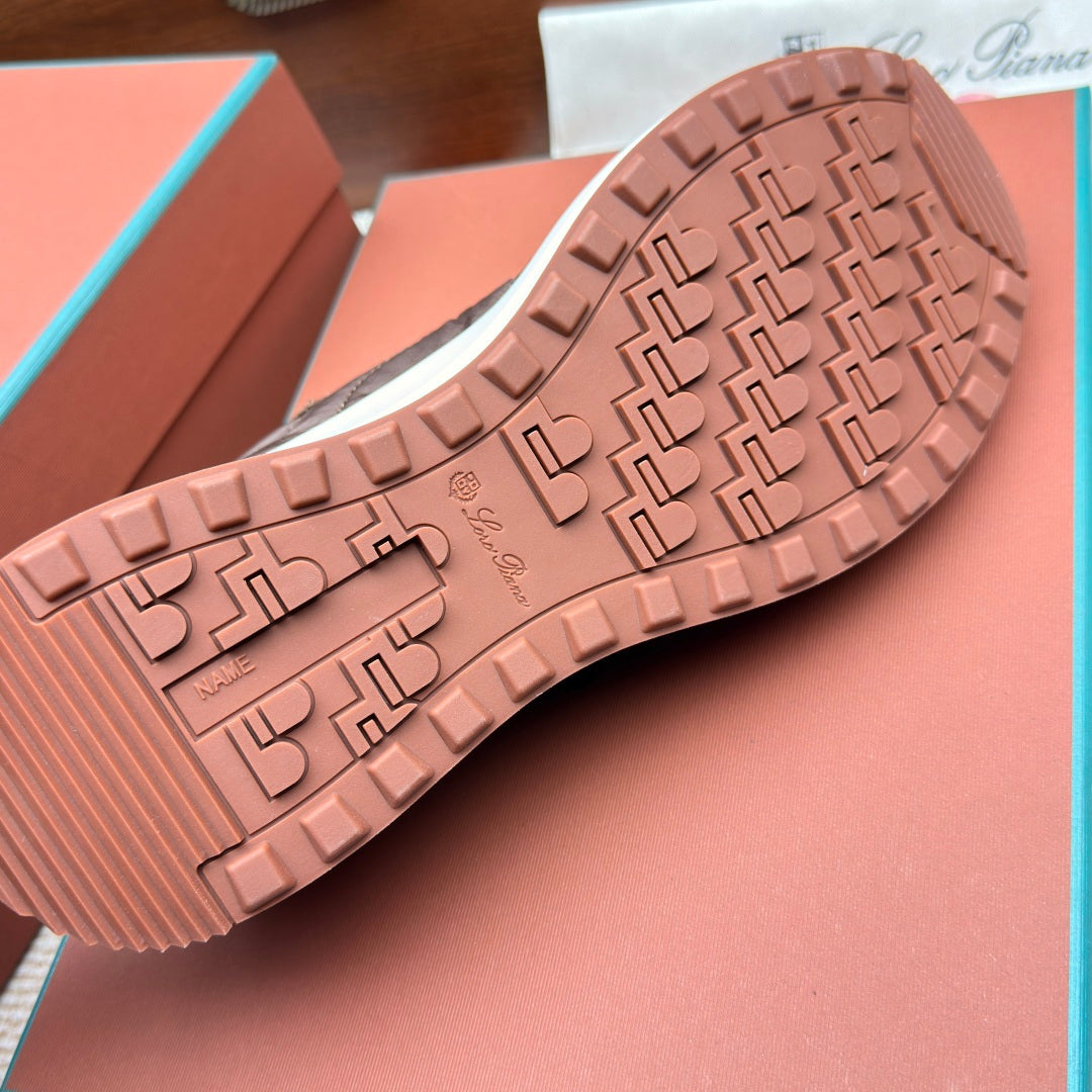 Sneaker Loro Piana Taupe Brown