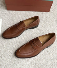 Carregar imagem no visualizador da galeria, Sergio Loafer Loro Piana Calfskin Brown
