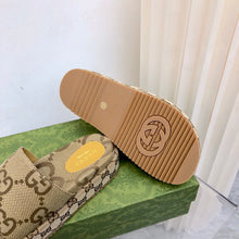 Carregar imagem no visualizador da galeria, Gucci Angelina Platform 55mm Sandal Camel
