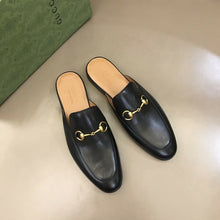 Carregar imagem no visualizador da galeria, Gucci Princetown Slipper Black Leather
