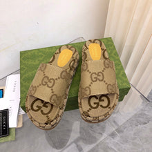 Carregar imagem no visualizador da galeria, Gucci Angelina Platform 55mm Sandal Camel
