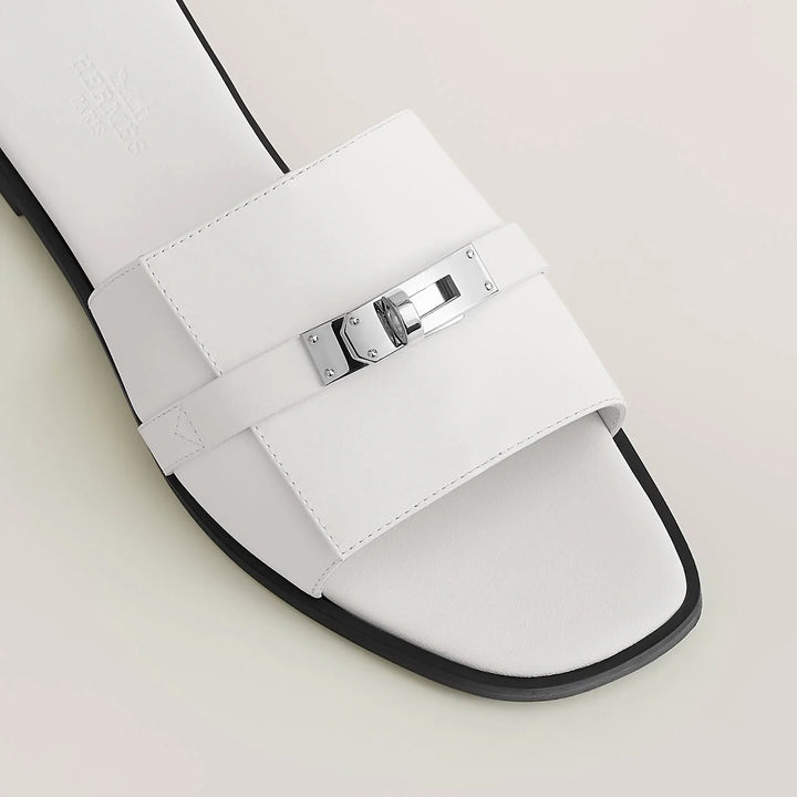 Sandalia "Gabriel" Hermès Blanca