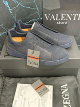 Carregar imagem no visualizador da galeria, Tênis Zegna knit Azul

