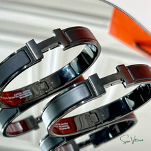Carregar imagem no visualizador da galeria, Bracelete &quot;Clic HH So Black&quot; Hermès
