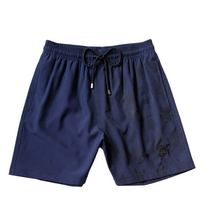 Carregar imagem no visualizador da galeria, Shorts de Banho Masculino com Estampa Reativa à Água Vilebrequin – Ronde des Tortues Azul Marinho
