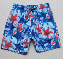 Carregar imagem no visualizador da galeria, Shorts "Blue Star Red" Vilebrequin
