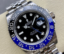 Carregar imagem no visualizador da galeria, Rolex GMT-Master II 40MM "Batgirl" Jubilee de Aço Inoxidável "Super C"
