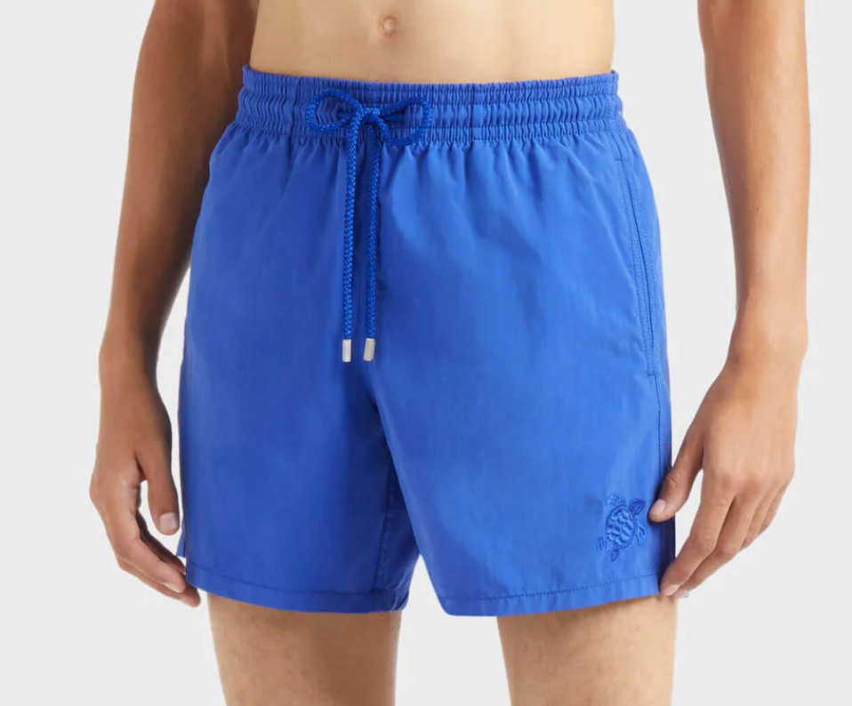 Shorts de Banho Masculino com Estampa Reativa à Água Vilebrequin – Ronde des Tortues