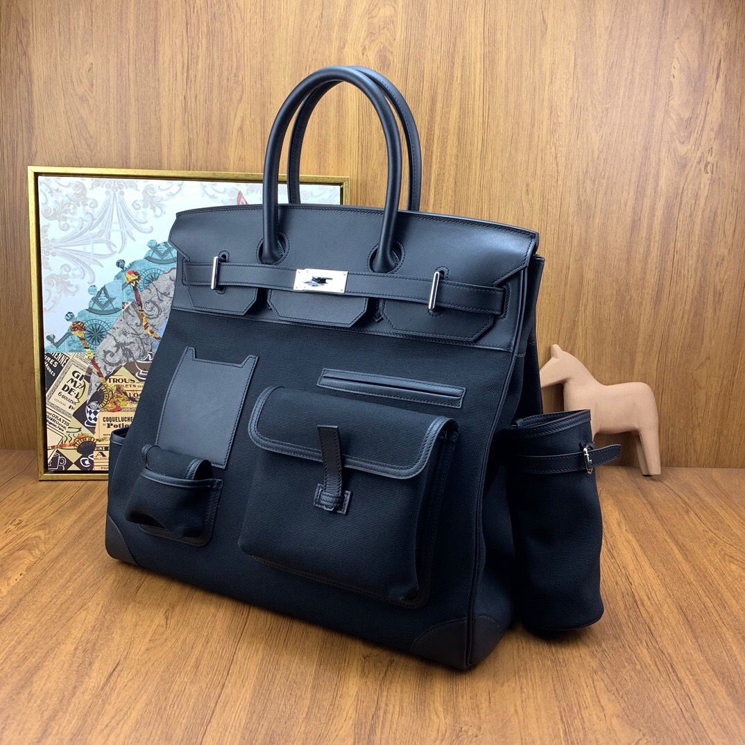 Hermès Haut à Courroies Negro