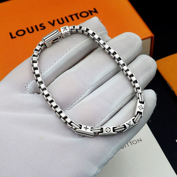 Pulseira LV Prateada