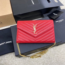 Carregar imagem no visualizador da galeria, Saint Laurent Should Bag red
