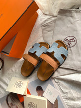 Carregar imagem no visualizador da galeria, Hermes Chypre Sandal Denim
