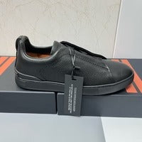 Carregar imagem no visualizador da galeria, Tênis Zegna Triple Stitch All Black
