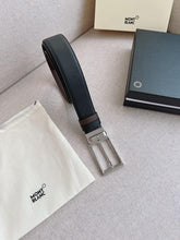 Carregar imagem no visualizador da galeria, Cinto Montblanc Rectangular Silver
