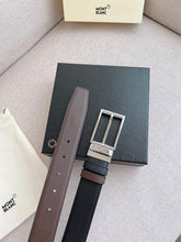 Carregar imagem no visualizador da galeria, Cinto Montblanc Rectangular Silver
