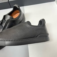 Carregar imagem no visualizador da galeria, Tênis Zegna Triple Stitch All Black
