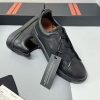 Carregar imagem no visualizador da galeria, Tênis Zegna Triple Stitch All Black
