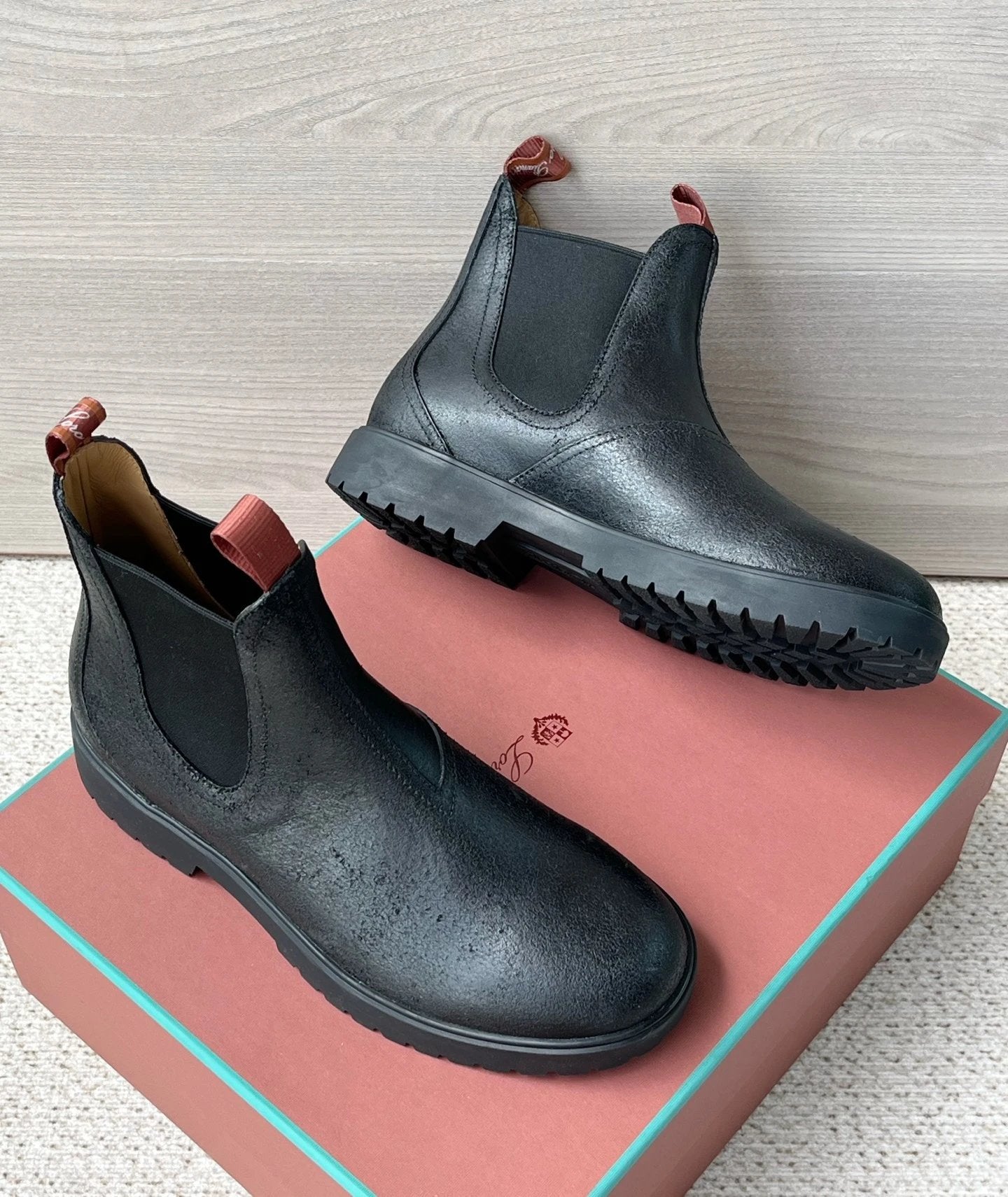 Bota Chelsea Loro Piana Black