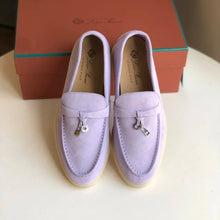 Carregar imagem no visualizador da galeria, Mocassim Loro Piana Summer Cad Light Lavender
