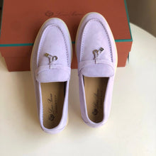 Carregar imagem no visualizador da galeria, Mocassim Loro Piana Summer Cad Light Lavender
