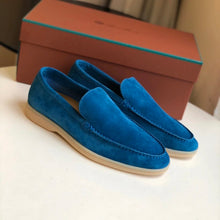 Carregar imagem no visualizador da galeria, Mocassim Summer Walk da Loro Piana Ocean Blue
