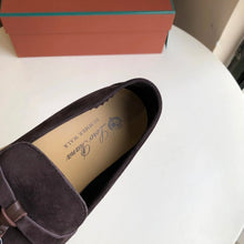 Carregar imagem no visualizador da galeria, Mocassim Loro Piana Summer Cad Dark Brown
