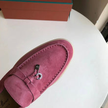 Carregar imagem no visualizador da galeria, Mocassim Loro Piana Cad Summer Pink Suede
