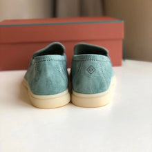 Carregar imagem no visualizador da galeria, Mocassim Loro Piana Summer Cad Light Turquoise

