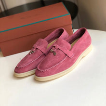 Carregar imagem no visualizador da galeria, Mocassim Loro Piana Cad Summer Pink Suede
